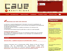 Tablet Screenshot of caue-martinique.com